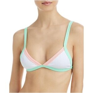 Peixoto Womens Tina Plunge Pool Beachwear Bikini Swim Top M